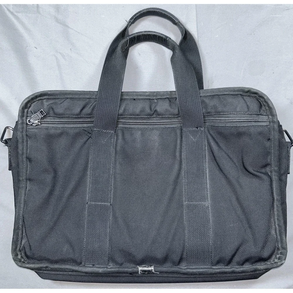 Vintage Tumi Black Nylon Soft Case Business Briefcase Laptop Bag Made USA Mens